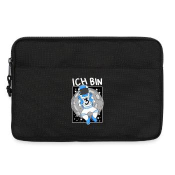 3. Geburtstag Astronaut Junge 3 Jahre Geschenk - Laptoptasche 13" - Schwarz - Vorne