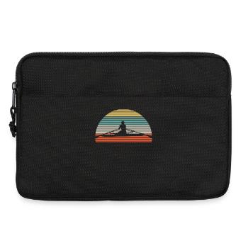 Rudern Ruderer Vintage - Laptoptasche 13" - Schwarz - Vorne