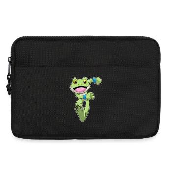 Frosch Jogger Joggen Sport - Laptoptasche 13" - Schwarz - Vorne