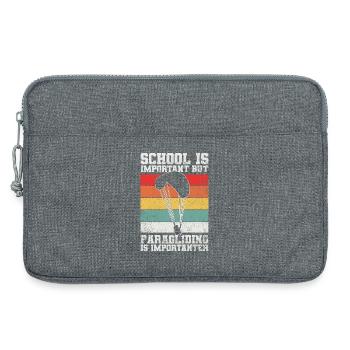 Gleitschirmfliegen Paragliding - Laptoptasche 13" - Grau meliert - Vorne