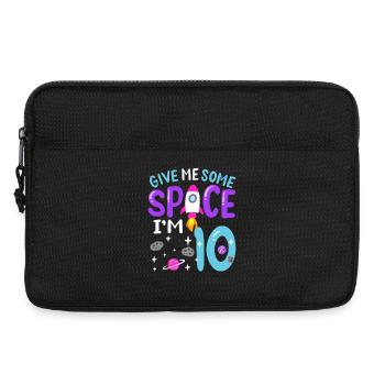 10. Geburtstag Weltraum Rakete - Laptoptasche 13" - Schwarz - Vorne