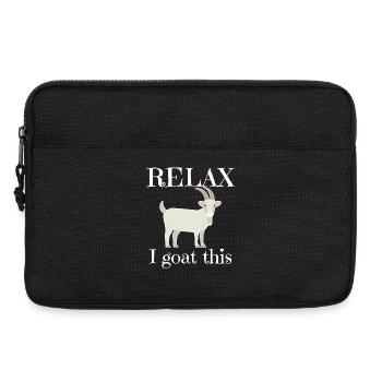Relax I Goat This - Laptop bag 13" - black - Front