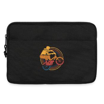 BMX Fahrrad Radfahren - Laptoptasche 13" - Schwarz - Vorne