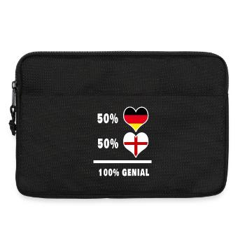 Germany and England 100% Ingenious / Gift - Laptop bag 13" - black - Front