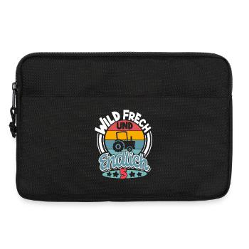 Traktor 5. Geburtstag Kinder - Laptoptasche 13" - Schwarz - Vorne