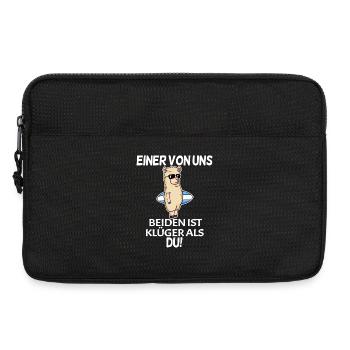 lustiger Spruch - Laptoptasche 13" - Schwarz - Vorne