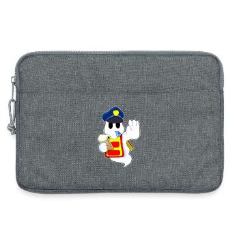 Geist Polizist Strafzettel Polizei - Laptoptasche 13" - Grau meliert - Vorne