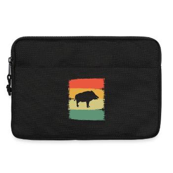 Wild boar - Laptop bag 13" - black - Front