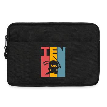 Ninja 10 ans enfants - Sacoche pour ordinateur portable 13 pouces - noir - Devant