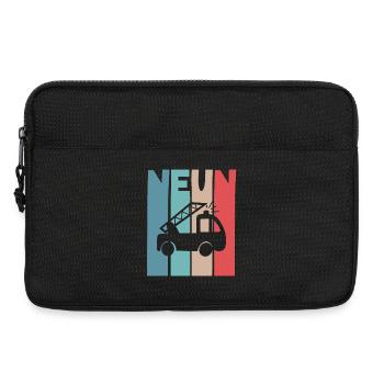 Feuerwehr 9 Jahre Kinder - Laptoptasche 13" - Schwarz - Vorne