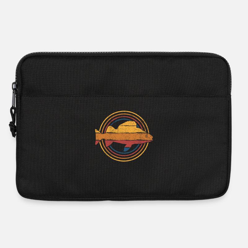 Barsch Angeln Angler - Laptoptasche 13" - Schwarz