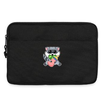 Bébé raton laveur - Sacoche pour ordinateur portable 13 pouces - noir - Devant