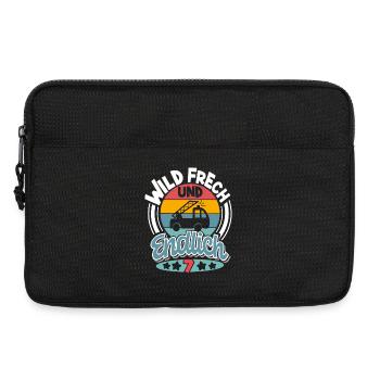 Feuerwehr 7. Geburtstag Kinder - Laptoptasche 13" - Schwarz - Vorne