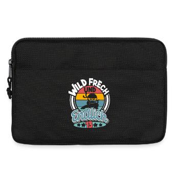 Ninja 13. Geburtstag Kinder 13 Jahre - Laptoptasche 13" - Schwarz - Vorne