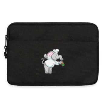Elefant Koch Salzstreuer Kochen - Laptoptasche 13" - Schwarz - Vorne