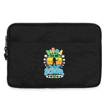Digga Ich Bin Schon 10 Fußball Dabbing - Laptoptasche 13" - Schwarz - Vorne