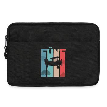 Flugzeug 5 Jahre Kinder - Laptoptasche 13" - Schwarz - Vorne