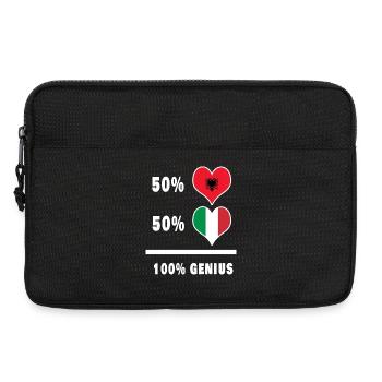 Italie et Albanie génie / cadeau - Sacoche pour ordinateur portable 13 pouces - noir - Devant