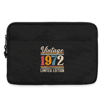 1972 Année de naissance Vintage Retro Vintage - Sacoche pour ordinateur portable 13 pouces - noir - Devant