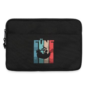 Piratenschiff 5 Jahre Piraten - Laptoptasche 13" - Schwarz - Vorne