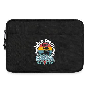 Ninja 7 Jahre Geburtstag Kinder - Laptoptasche 13" - Schwarz - Vorne
