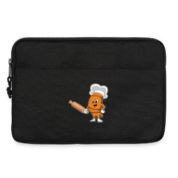 Bread Baker Rolling Pin Baking - Laptop bag 13" - black - Front