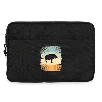 Wildschwein - Laptoptasche 13" - Schwarz - Vorne