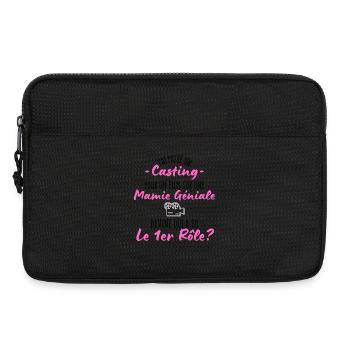 casting pour une Mamie géniale - Humour Grand-Mère - Sacoche pour ordinateur portable 13 pouces - noir - Devant