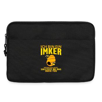 Bienen Imker Biene - Laptoptasche 13" - Schwarz - Vorne