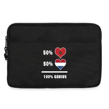 Le Maroc et les Pays-Bas ingénieux / Cadeau - Sacoche pour ordinateur portable 13 pouces - noir - Devant