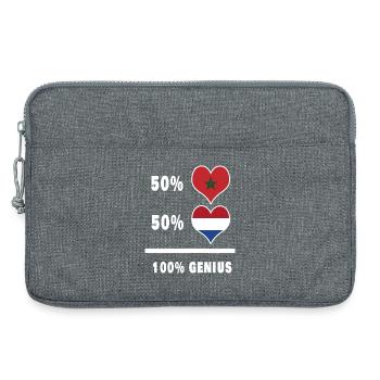 Le Maroc et les Pays-Bas ingénieux / Cadeau - Sacoche pour ordinateur portable 13 pouces - gris chiné - Devant