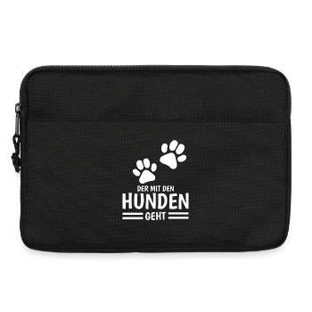 Dictons du chien et du maître - Sacoche pour ordinateur portable 13 pouces - noir - Devant