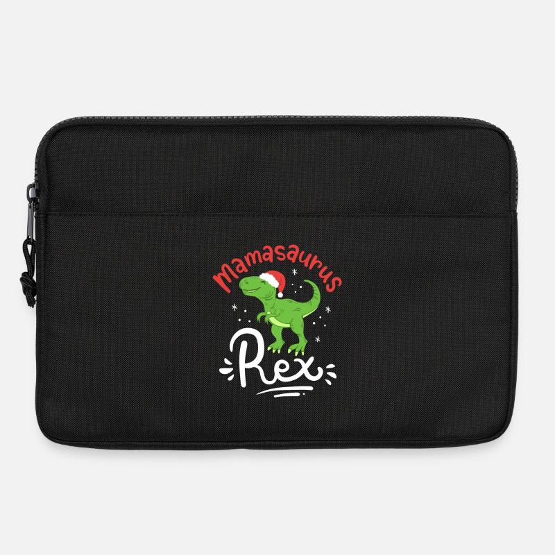 Weihnachten Mama Saurus - Laptoptasche 13" - Schwarz