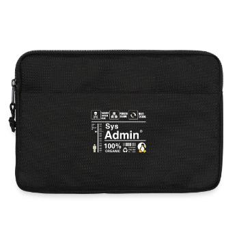 Sys Admin Pinguin Computer Nerd pc Platine cpu inh - Laptoptasche 13" - Schwarz - Vorne