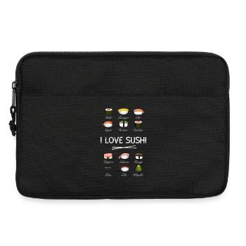 sushi kit love sushi essi sticks Übersicht japan - Laptoptasche 13" - Schwarz - Vorne