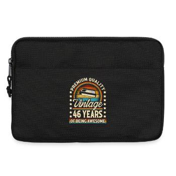 46. Geburtstag Vintage Vhs - Laptoptasche 13" - Schwarz - Vorne