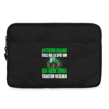 Traktor Landwirt Landwirtschaft - Laptoptasche 13" - Schwarz - Vorne