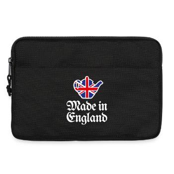 Union Jack Flag Made in England British UK teapot - Laptop bag 13" - black - Front