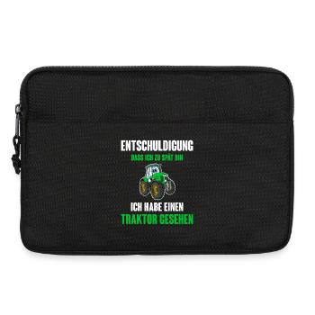 Traktor - Laptoptasche 13" - Schwarz - Vorne