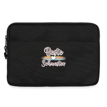 Beste Schwester - Laptoptasche 13" - Schwarz - Vorne