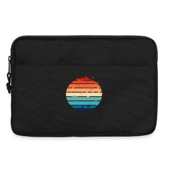 Éclaboussures Rétro Coucher de Soleil - Sacoche pour ordinateur portable 13 pouces - noir - Devant