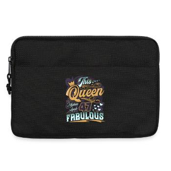 47th birthday 47 years Women Ladies Queen - Laptop bag 13" - black - Front