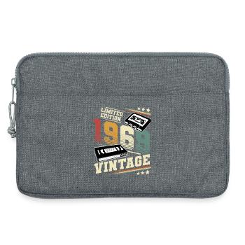 1969 Geburtsjahr Baujahr Geburtstag Vintage - Laptoptasche 13" - Grau meliert - Vorne