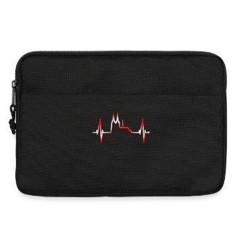 Cologne Skyline Heartbeat Rouge Blanc Kölsch Cologne - Sacoche pour ordinateur portable 13 pouces - noir - Devant