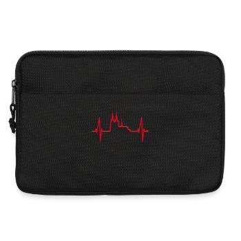 Cologne Skyline Heartbeat Rouge Blanc Kölsch Cologne - Sacoche pour ordinateur portable 13 pouces - noir - Devant