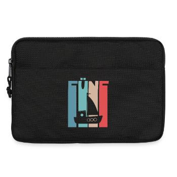 5 Jahre Kindergeburtstag Boot Schiff Segelschiff - Laptoptasche 13" - Schwarz - Vorne
