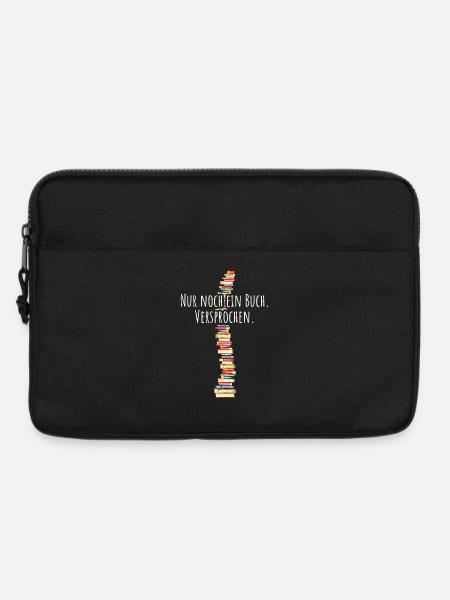 Nur Noch Ein Buch Versprochen Leseratte Bücherwurm - Laptoptasche 13" - Schwarz