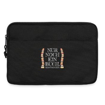 Nur Noch Ein Buch Versprochen Leseratte Bücherwurm - Laptoptasche 13" - Schwarz - Vorne