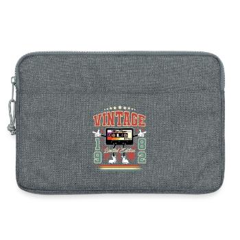 1982 Année de naissance Cassette vintage - Sacoche pour ordinateur portable 13 pouces - gris chiné - Devant
