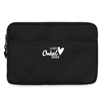 Onkel 2023 - Onkel werden - Laptoptasche 13" - Schwarz - Vorne